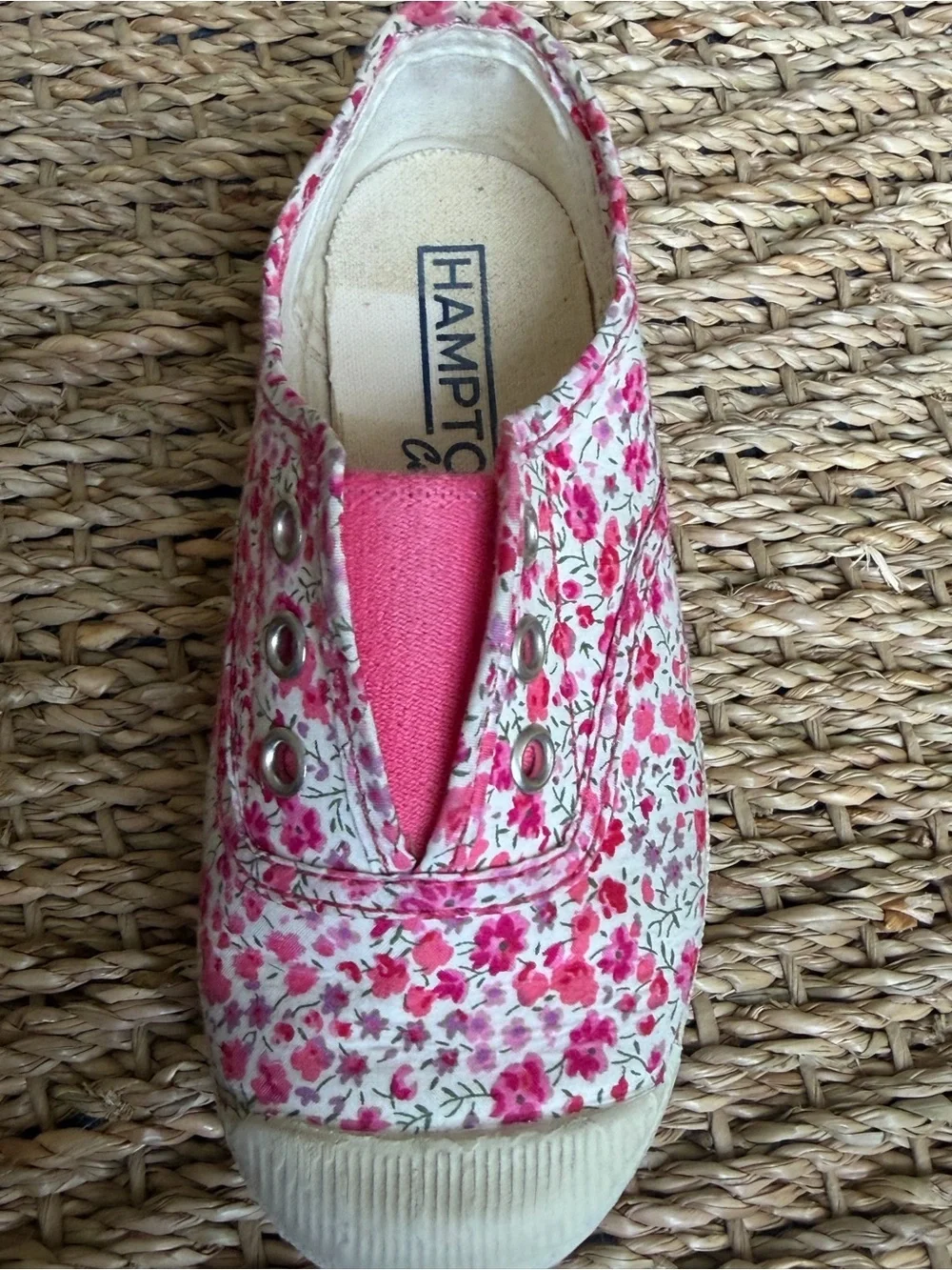🌸 Hampton Canvas Floral Slip-On Shoes | Made in Spain | EU 25 🌸